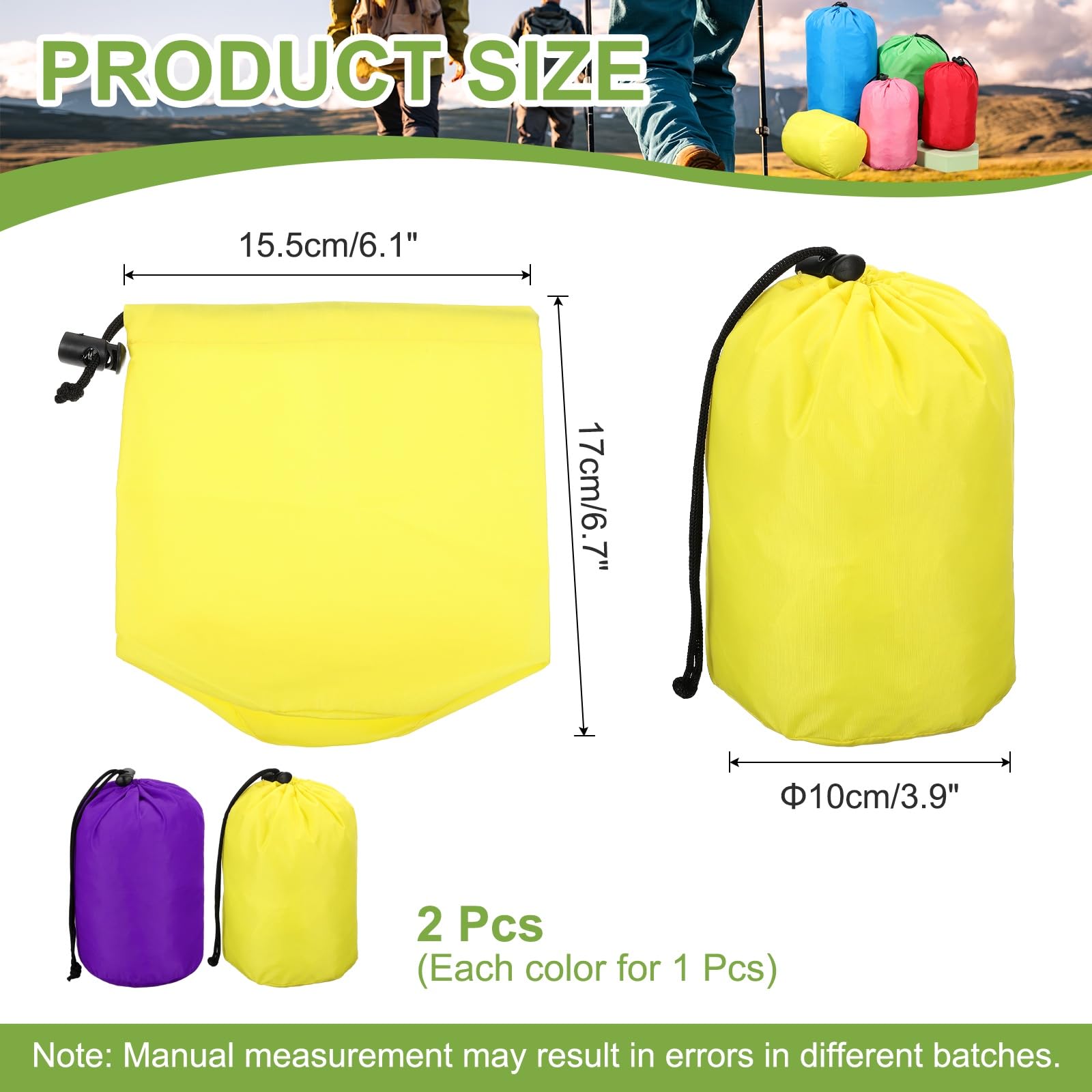 uxcell stuff sack rolled for compact storage ideal for backpacking