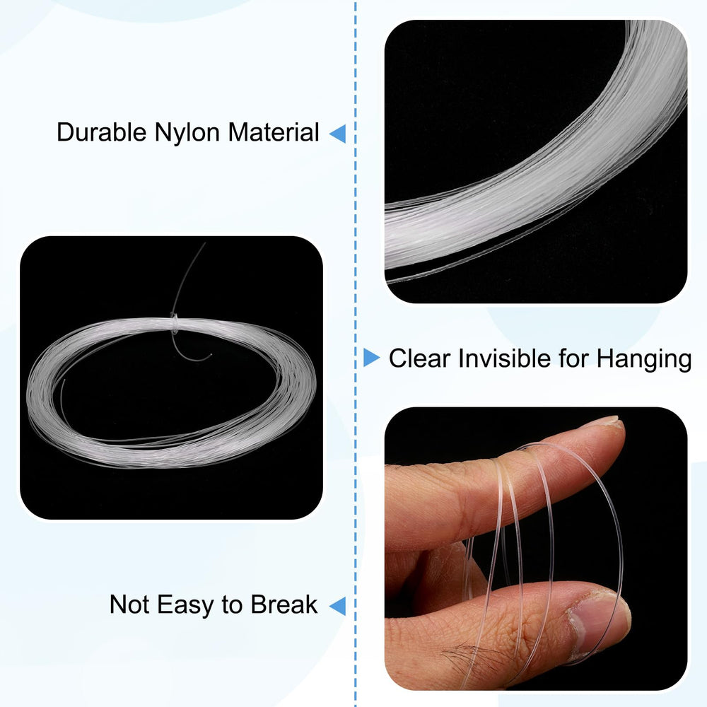 uxcell transparent cord ideal for delicate beadwork and displays.
