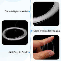 uxcell transparent cord ideal for delicate beadwork and displays.