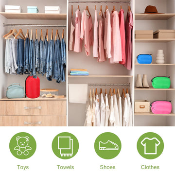 uxcell two-pack compression sack helps keep items organized.