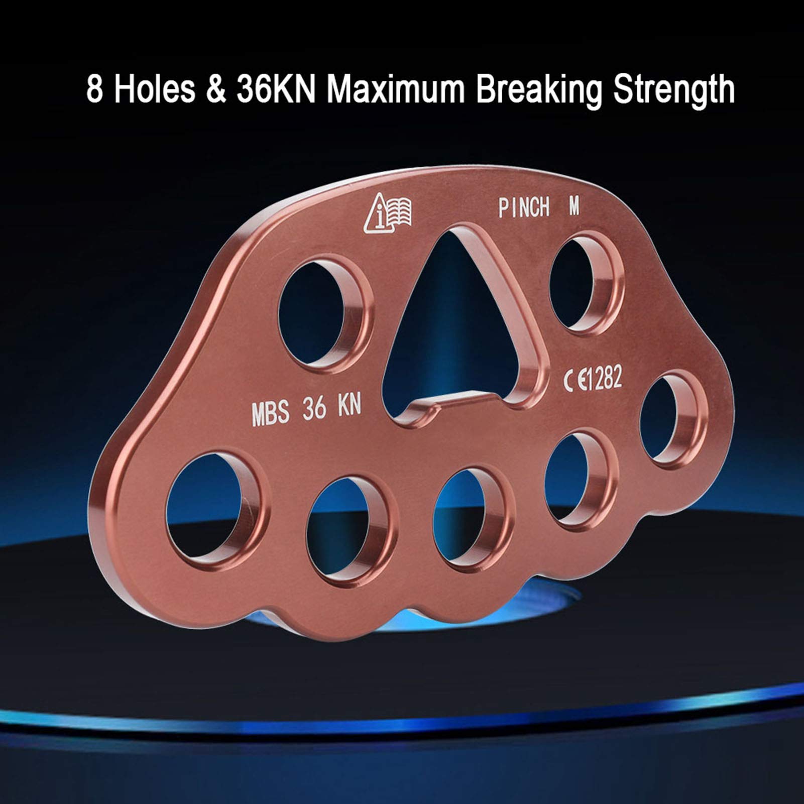 Uxsiya primary load holes provide secure connections for anchor building and carabiner organization.