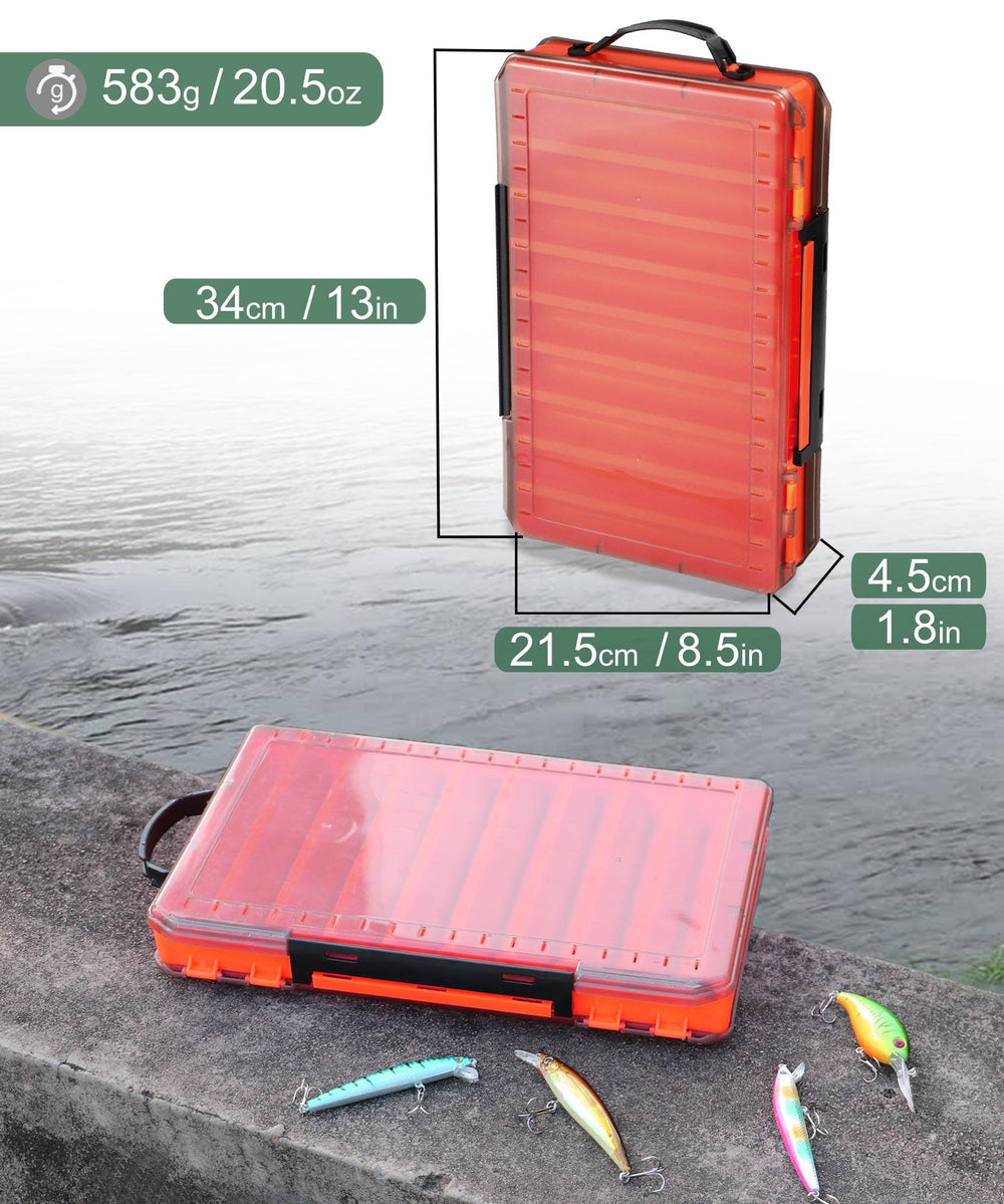 Uxwuy 18-compartment tackle box interior