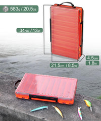 Uxwuy 18-compartment tackle box interior