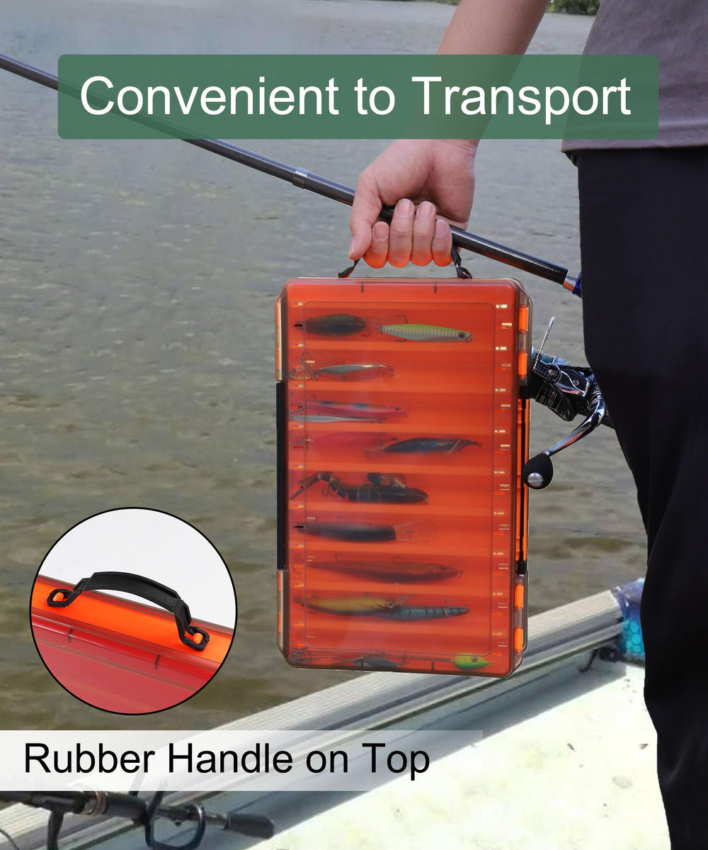 Uxwuy lure box dimensions 13 x 8.5 x 1.8 inches