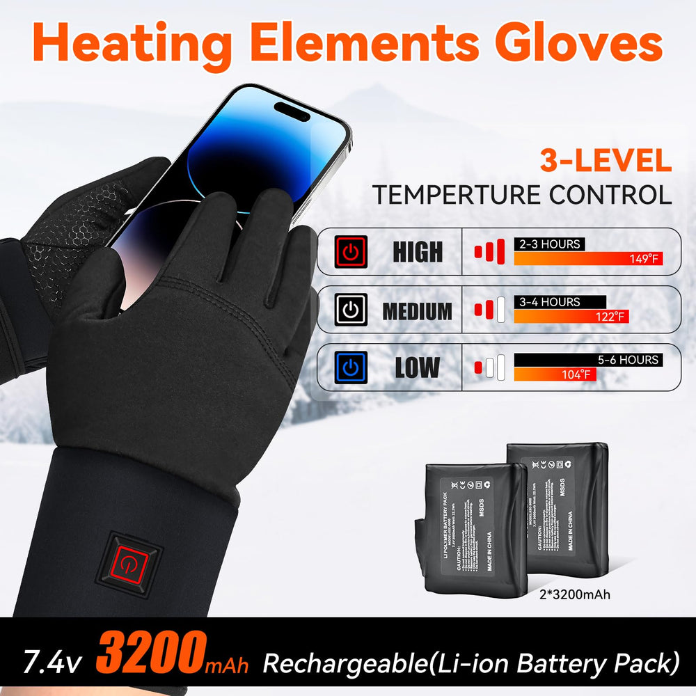 UYIPL heated gloves battery pack detail highlights long-lasting warmth up to eight hours.