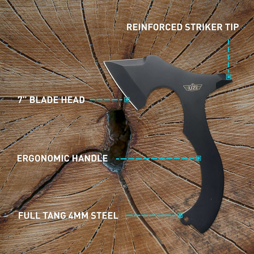 UZI reinforced striker tip enhances hammering and field tasks