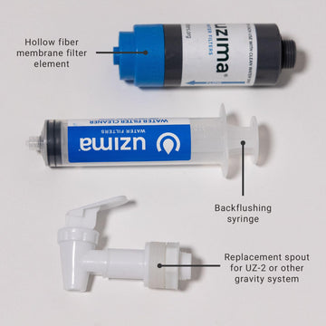 Uzima UZ-1 installed in UZ-BP system delivers fast, safe water on trips.