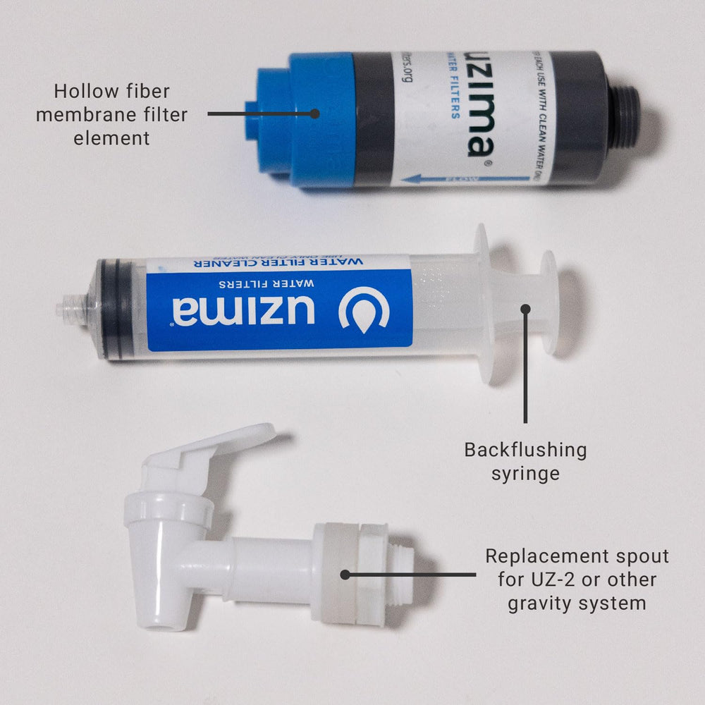 Uzima UZ-1 installed in UZ-BP system delivers fast, safe water on trips.