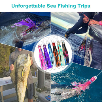 V VIKETECH OFFSHORE waxed floss skirt stays vibrant to lure bites