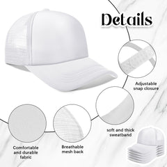 Vabean blank cap back view highlighting breathable mesh for all-day comfort