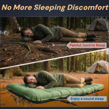 VALEHOWL sleeping pad folded compact for easy backpack storage