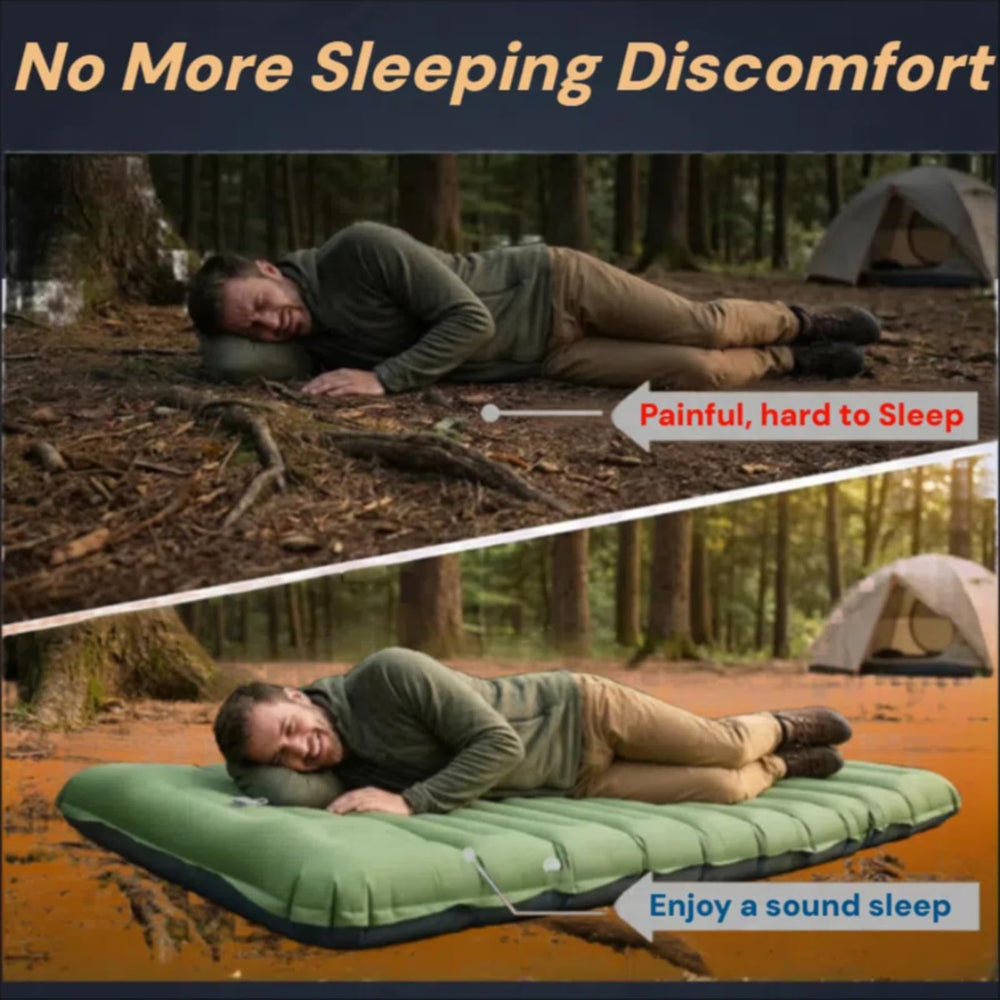 VALEHOWL sleeping pad folded compact for easy backpack storage