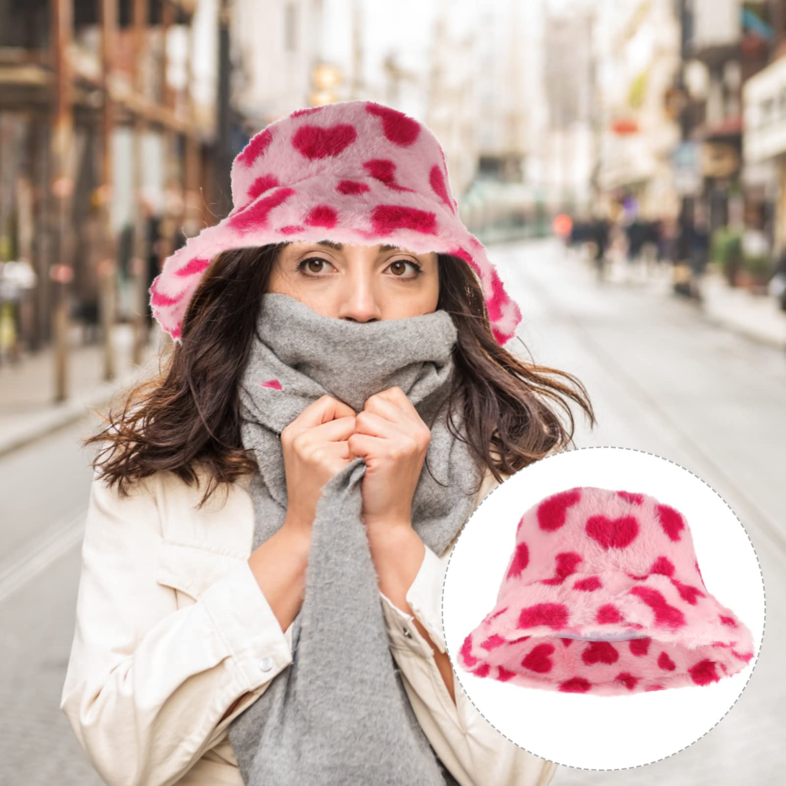 VALICLUD Love Fisherman Hat folded in a bag, travel-ready warmth