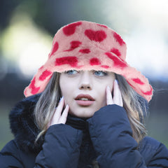 VALICLUD Love Fisherman Hat worn with winter outfit, bag-friendly