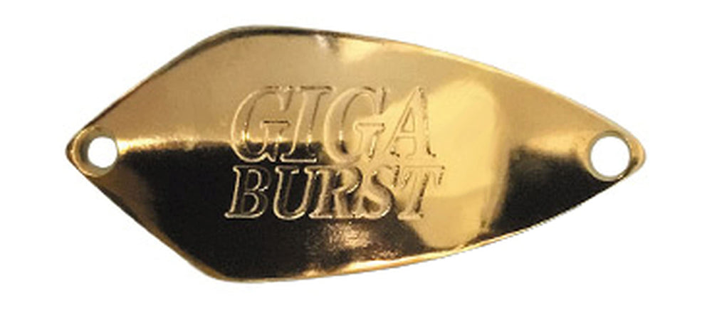 Valkein Spoon Gigaburst 2.8g gold front view shows a compact lure for versatile casting.