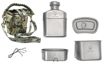 Valtcan titanium canteen 1100ml with secure cap for durable hydration
