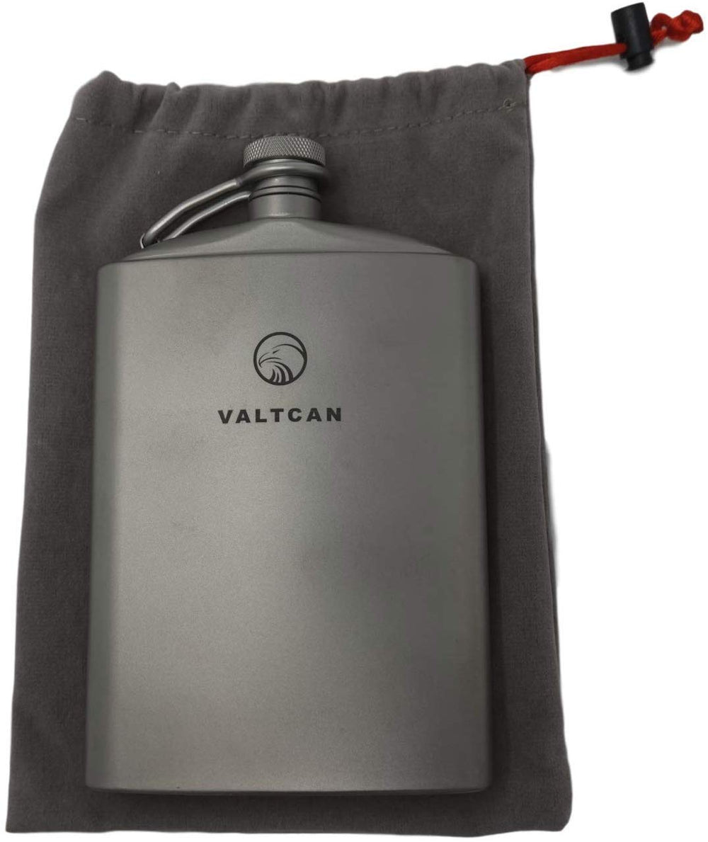 Valtcan compact 5.4-inch height fits hiking packs easily.