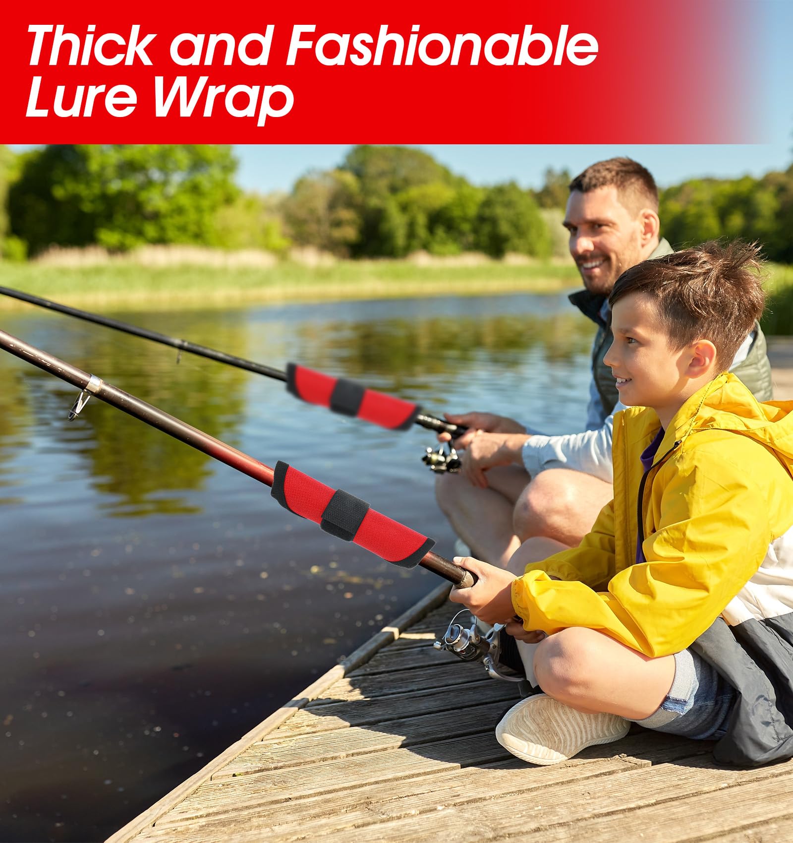 Lure wraps suitable for lake, river, and seashore fishing