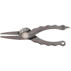 Van Staal 6-inch pliers in titanium gray with durable grip.