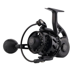 Van Staal VR spinning reel waterproof-seal closeup emphasizing drag knob and sealed drag system