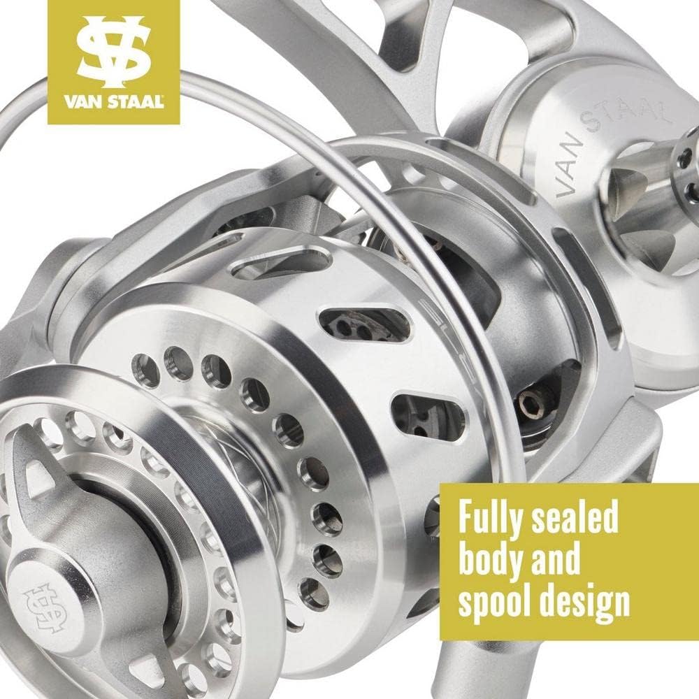 Van Staal VR reels offer left or right handle options for comfort.