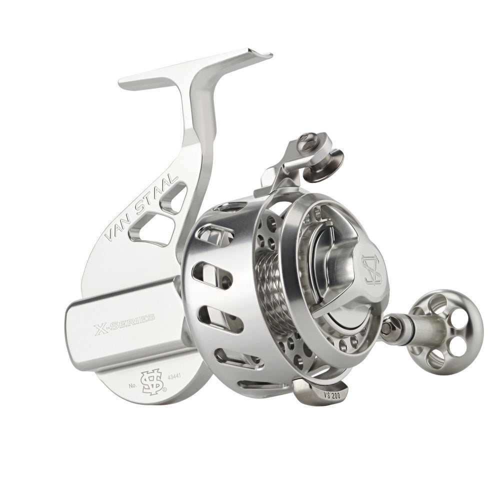 Van Staal VSX2 bail-less reel body shows rugged one-piece construction for durability