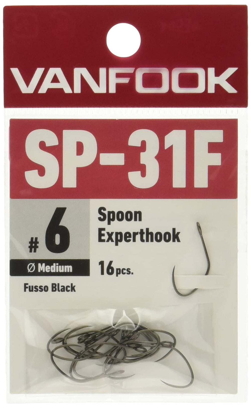 Vanfook 38958 Spoon Experthook front view improves quiet-strike capture