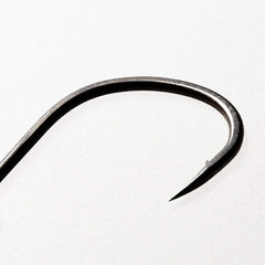 Vanfook PLB-49F closeup – detailed shaft and micro barb designed for strong hooks in streams.