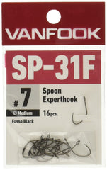 VanFook SP-31F spoon experthook closeup emphasizes slim gape for tiny bites