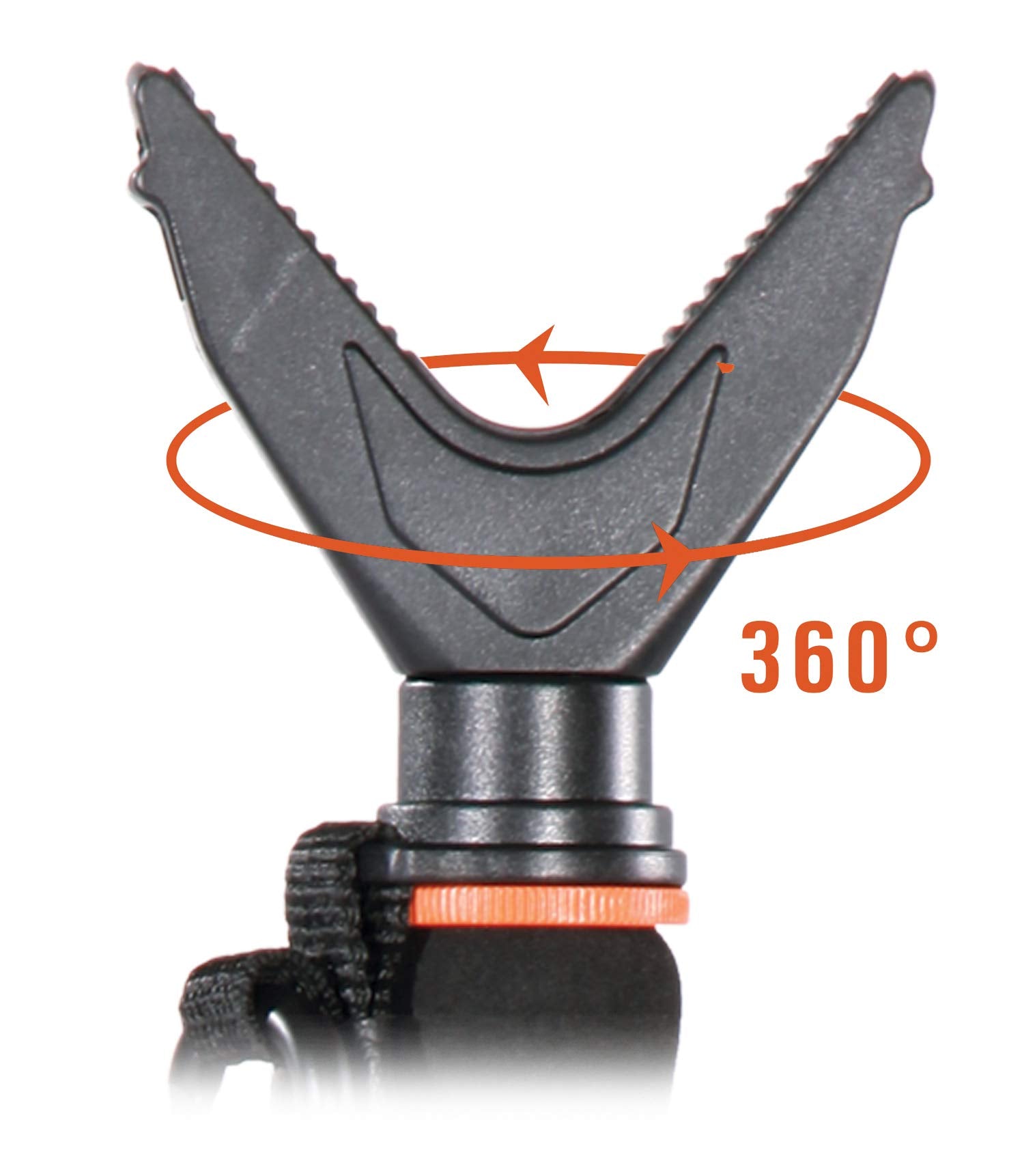 Gun pod showing quick-release leg clips for easy adjustment