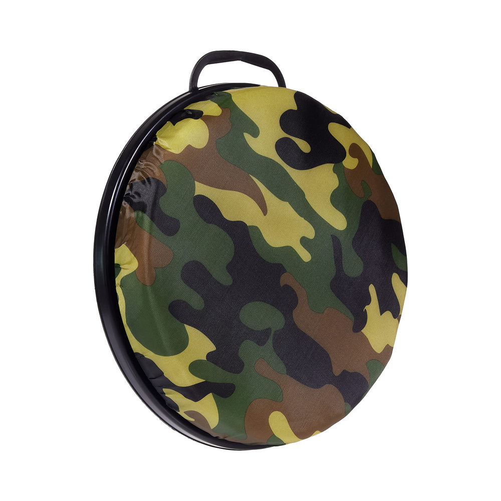Lid closed securely for travel and storage