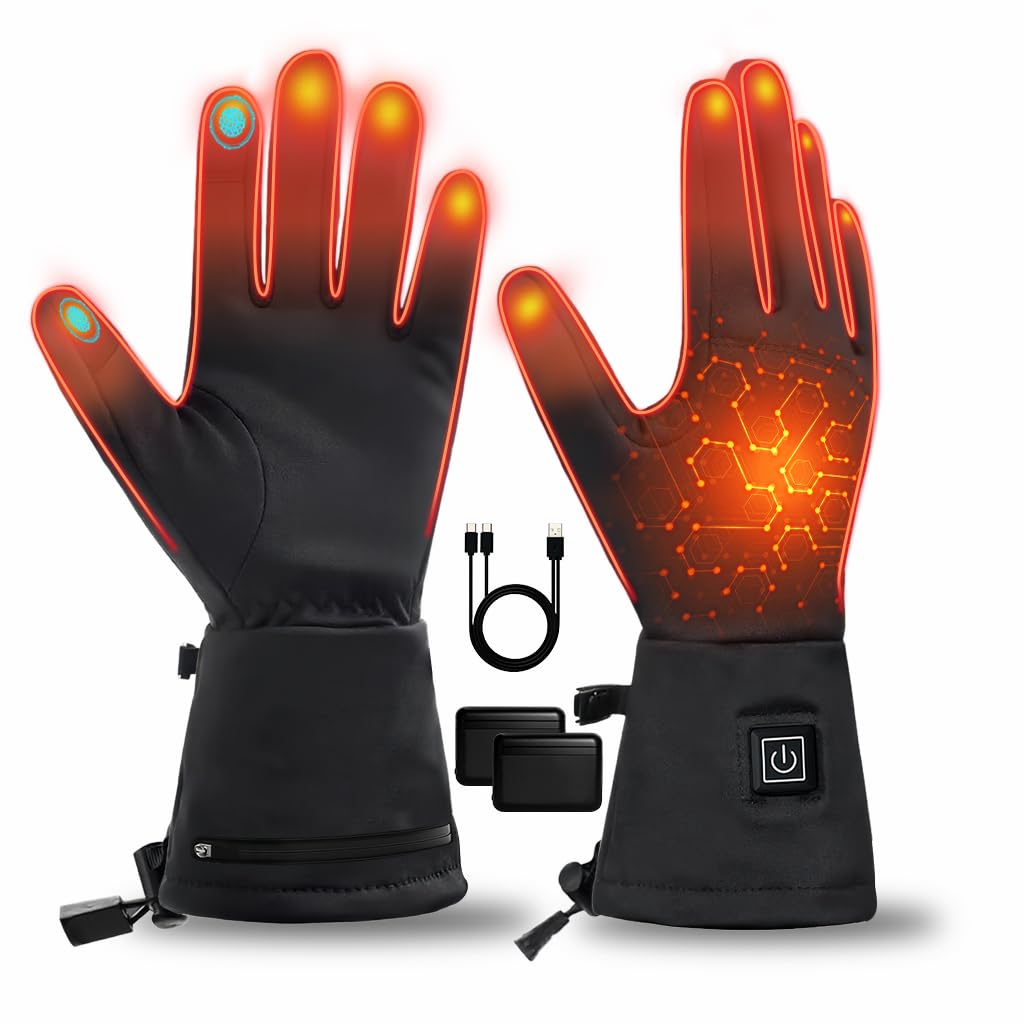 VanSmaGo heated gloves show full-hand warmth on the back of the hand, ideal for cold days outdoors.