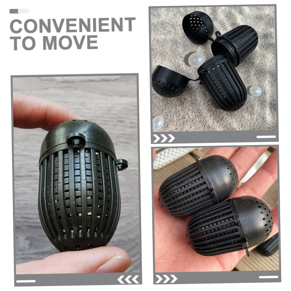 Set of VANZACK 10Pcs plastic bait cages