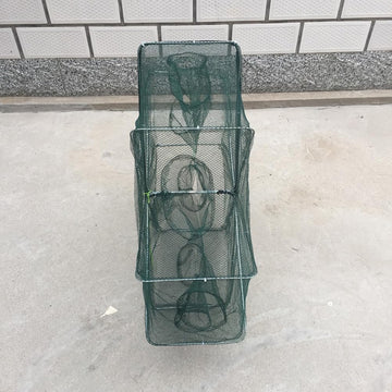 VANZACK 60x35 cm trap with 12 holes for versatile shrimp catching.