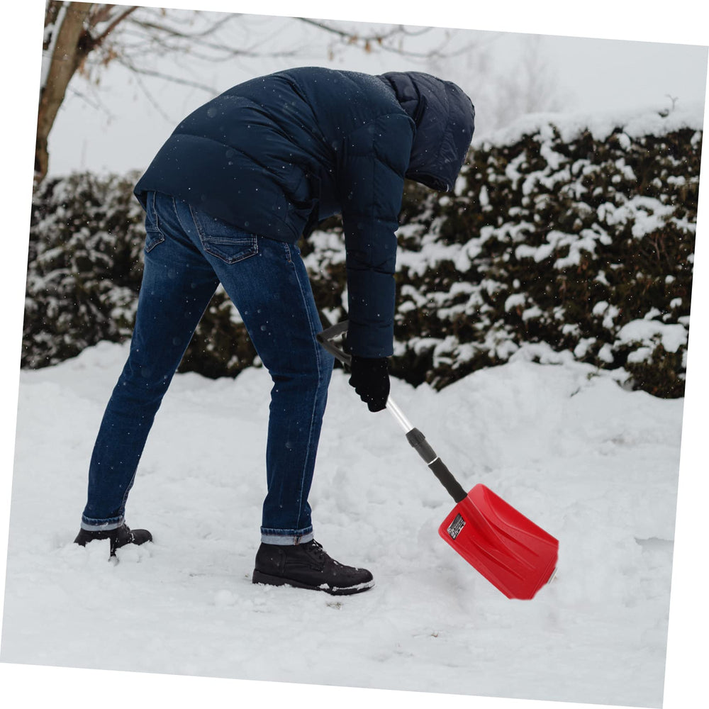 VANZACK multi-function deicing shovel shown tackling icy patches.