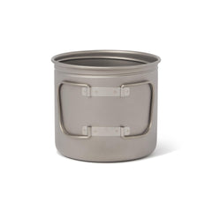 Vargo BOT XL foldaway titanium handles fold neatly for compact packing.