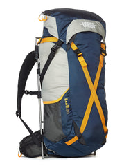 Vargo ExoTi 50 side view highlighting ergonomic lumbar support and ventilated harness.