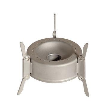 Vargo Triad Titanium Stove assembled for travel-ready cooking versatility.