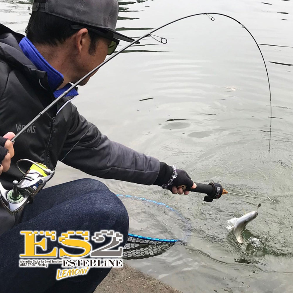 Varivas ES2 Esterline Lemoni on water enabling delicate lure presentations.