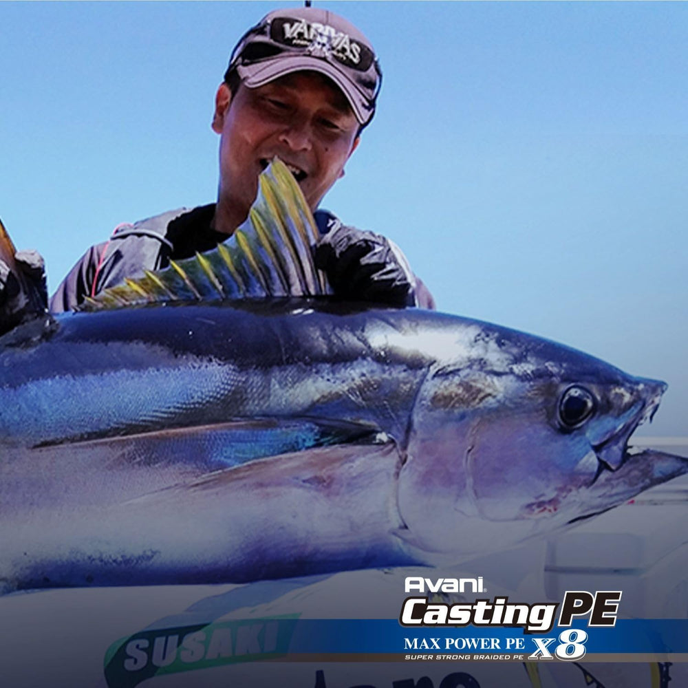 Durable high-strength PE line for big-game fishing