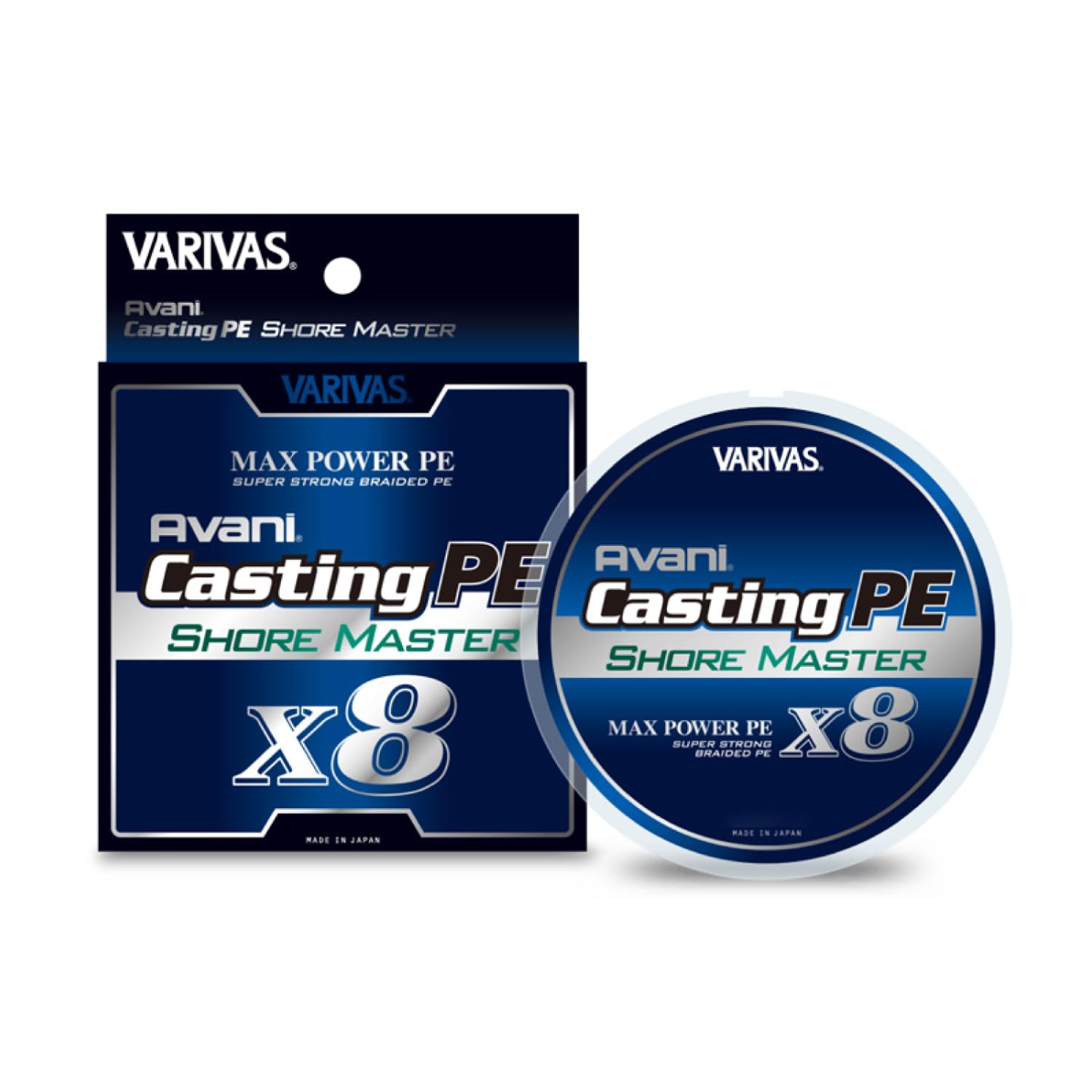 Varivas Avani Shore Master Max Power X8 line, angled cast demonstration for long-range reach