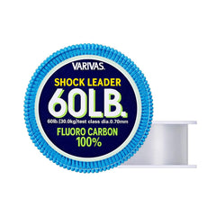 VARIVAS fluorocarbon material close-up highlights durable, low-stretch surface for sensitive bite detection.