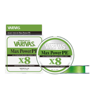 VARIVAS Max Power PE x8 braid in saltwater environment for versatile fishing