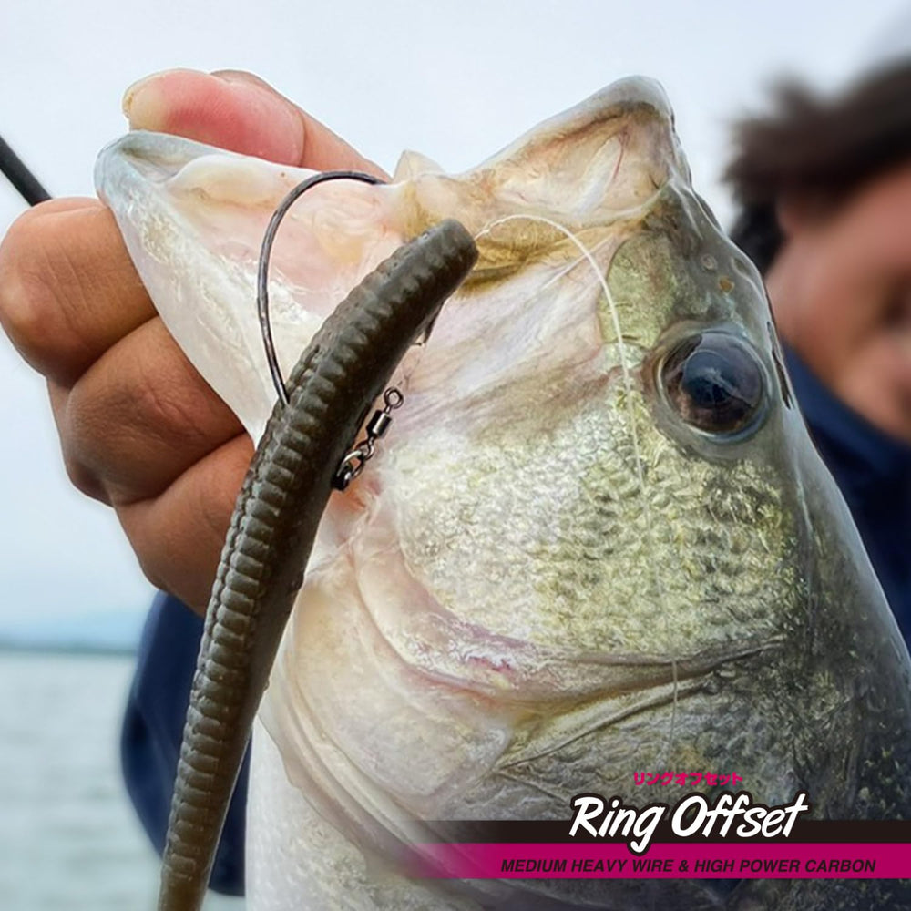 Varivas no-sinker sinking effect from ring and swivel during casting and retrieval.
