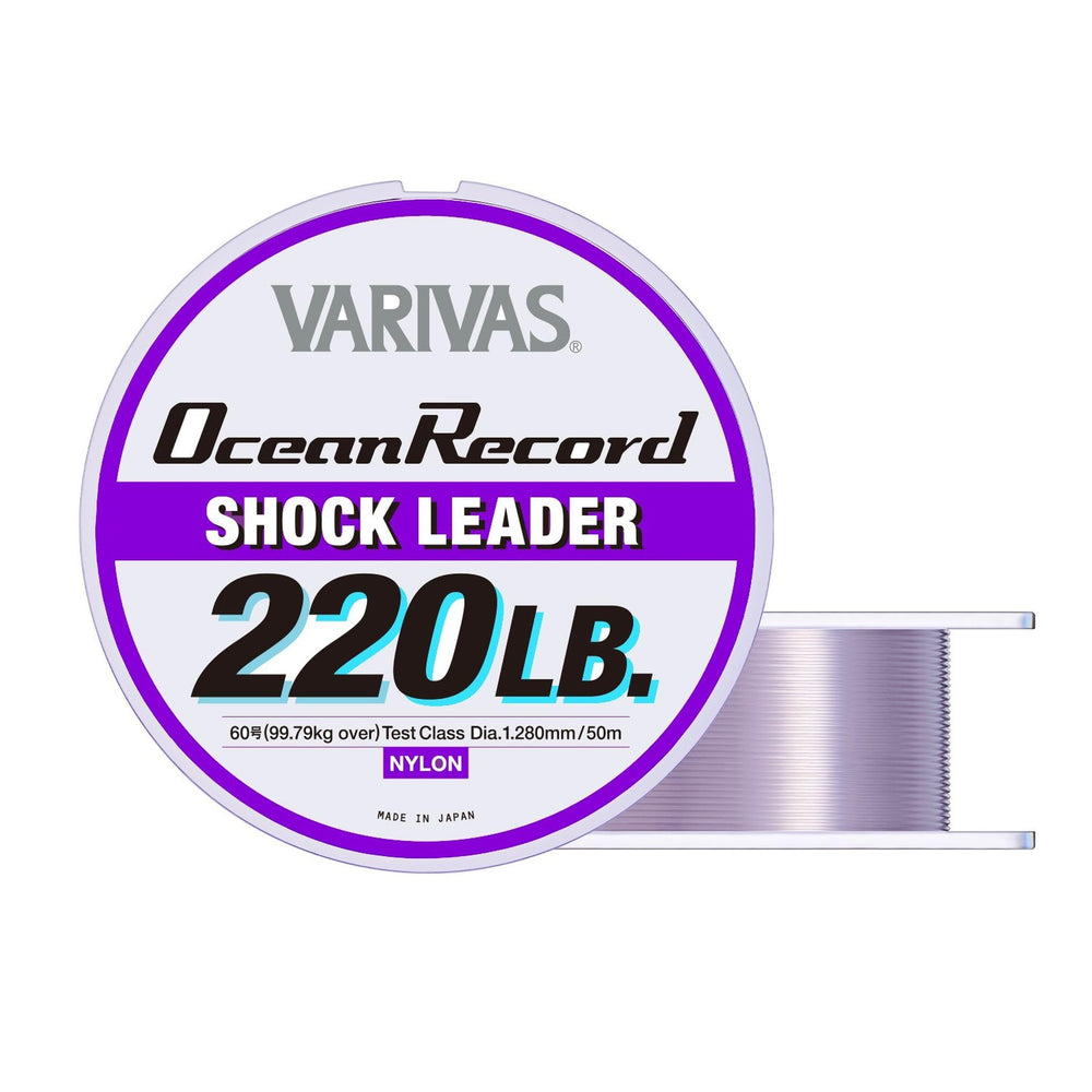 VARIVAS Ocean Record Shock Leader 50m 220lb (#60) – front view