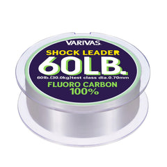 VARIVAS Shock Leader 60lb 30m on a spool for quick deployment and strong lure control.