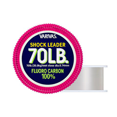 VARIVAS Shock Leader 70lb 20 coating detail emphasizes durable SPT coating under tough conditions