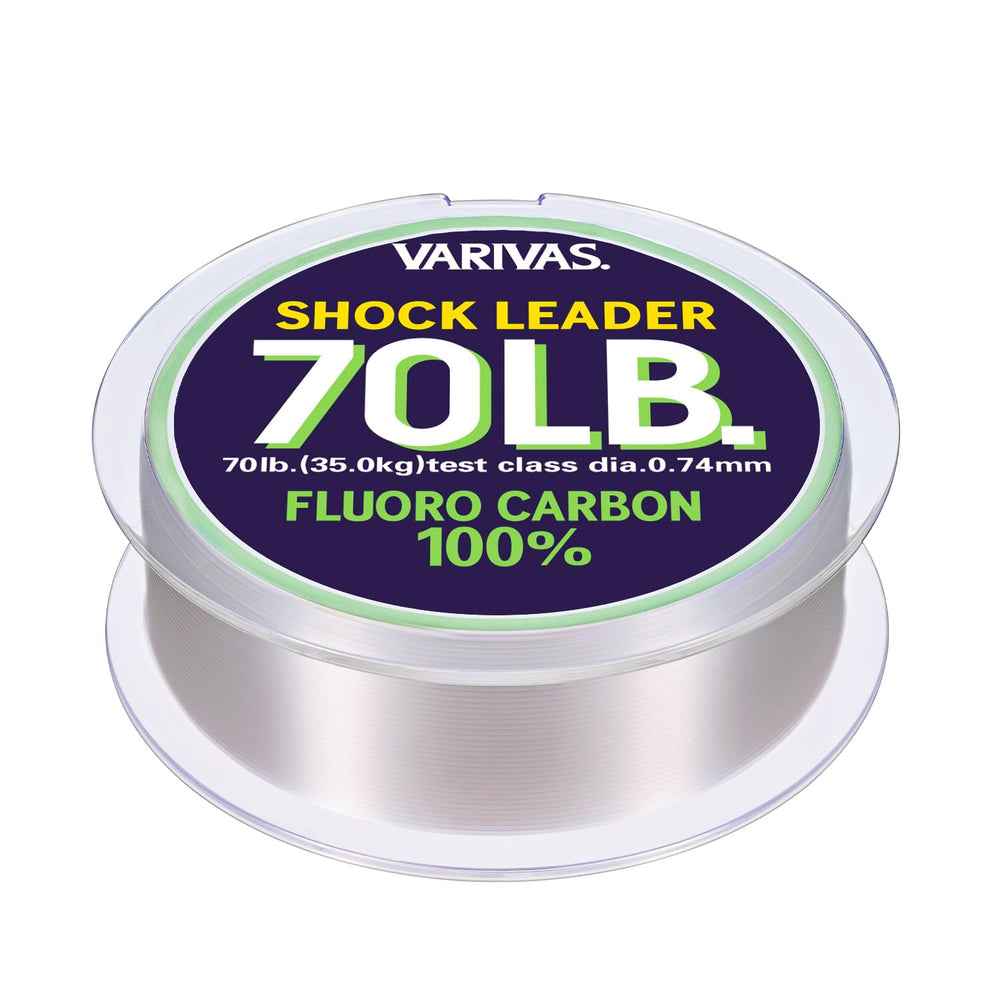 VARIVAS Shock Leader 70lb 20 hero shot highlighting visibility for accurate lure control