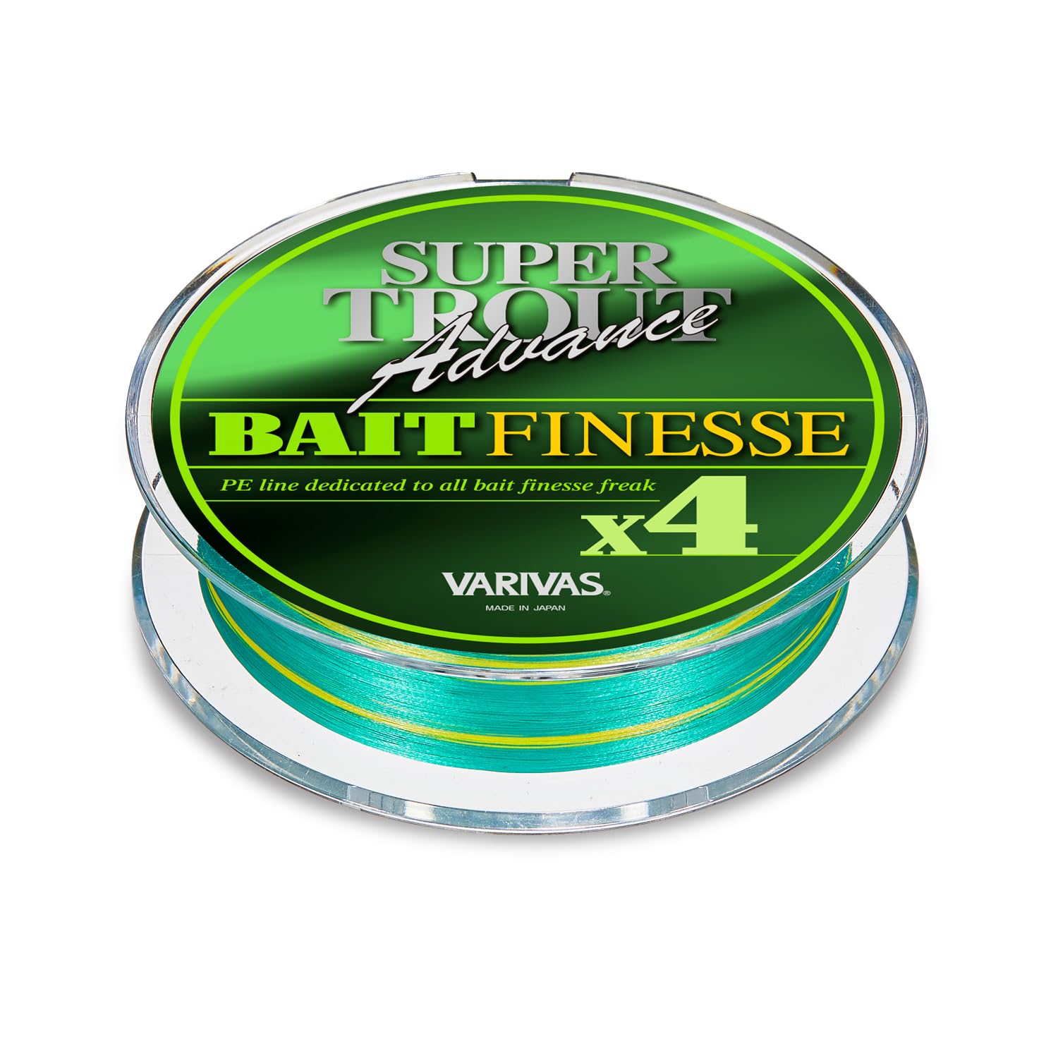 VARIVAS Super Trout Advance Bait Finesse PE x4 braided line label