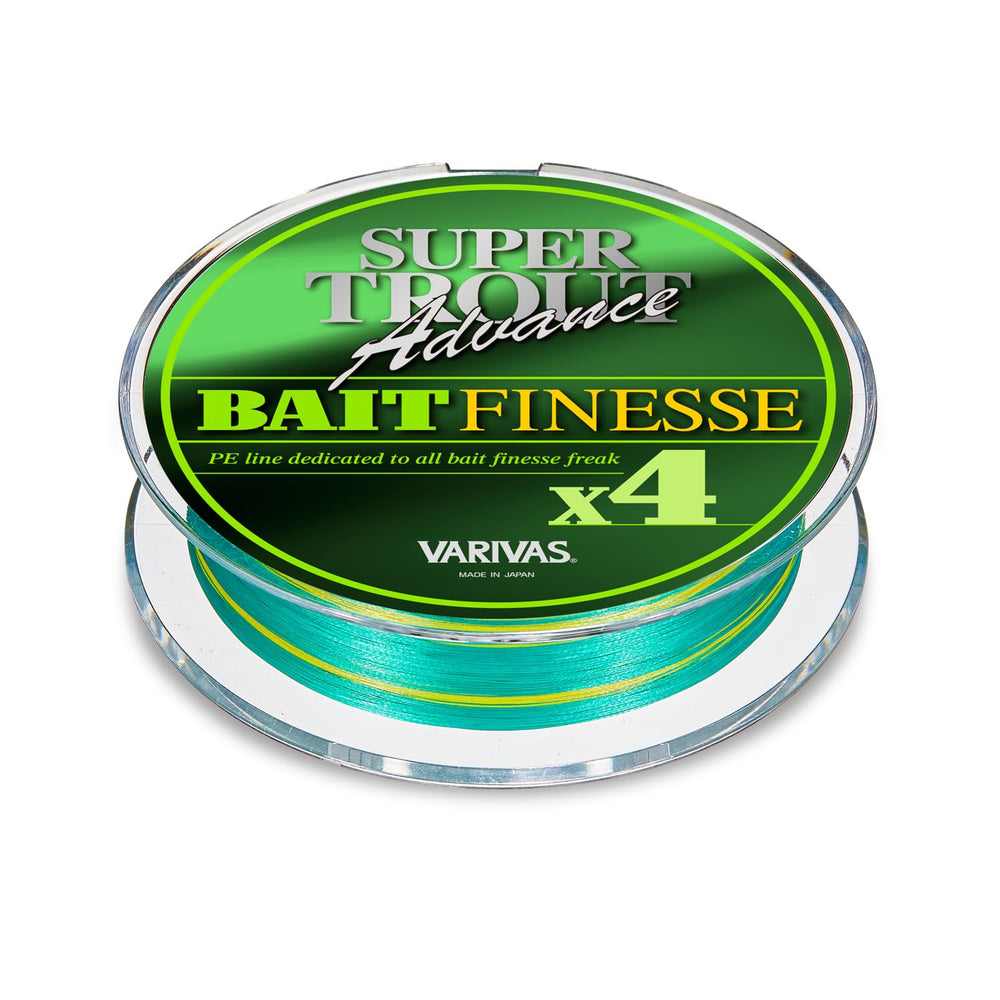 VARIVAS Super Trout Advance Bait Finesse PE x4 braided line label